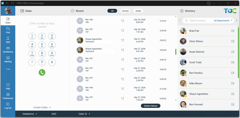 TOC - Web App User Guide